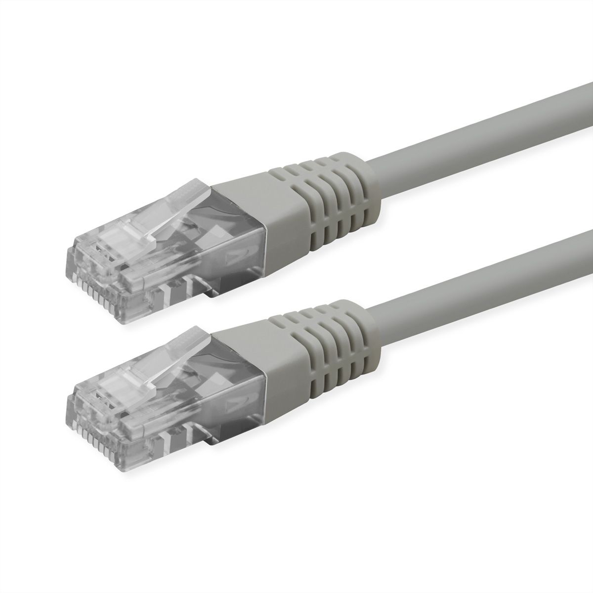 ROLINE Cat.6 (Class E) Patch Cable, UTP, PoE, grijs, 0,3 m