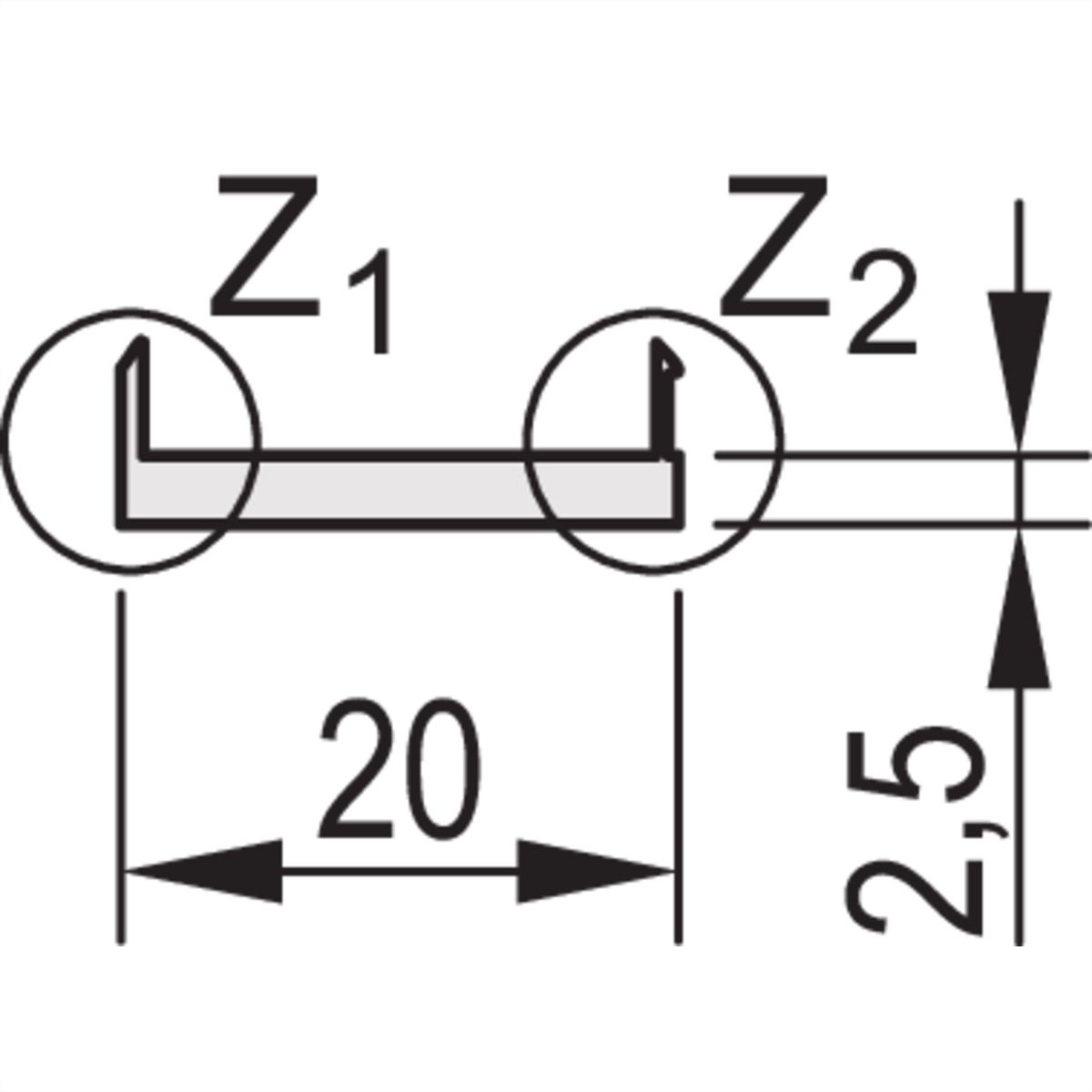 SCHROFF U-profile Front Panel, Shieldable, D-Sub Cutout, 3 U, 4 HP, 2 x 9 Pin, 2.5 mm, Al, Front Anodized, Rear Conductive
