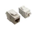 ROLINE Cat.6A (Klasse EA) Keystone, niet afgeschermd, zonder gereedschap, SLIM, extra kort, wit