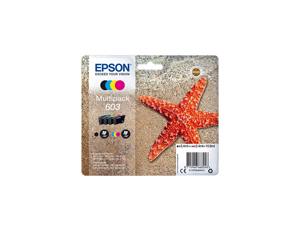 Epson C13T03U64020 ink cartridge 1 pc(s) Original Standard Yield Black, Cyan, Magenta, Yellow