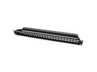 ROLINE Keystone 19'' Module frame Cat.5/Cat.6, 24 Ports, blank, UTP, black