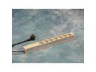 SCHROFF Socket Strip, SCHUKO, 7 Sockets, 19", With Mains Suppression Filter