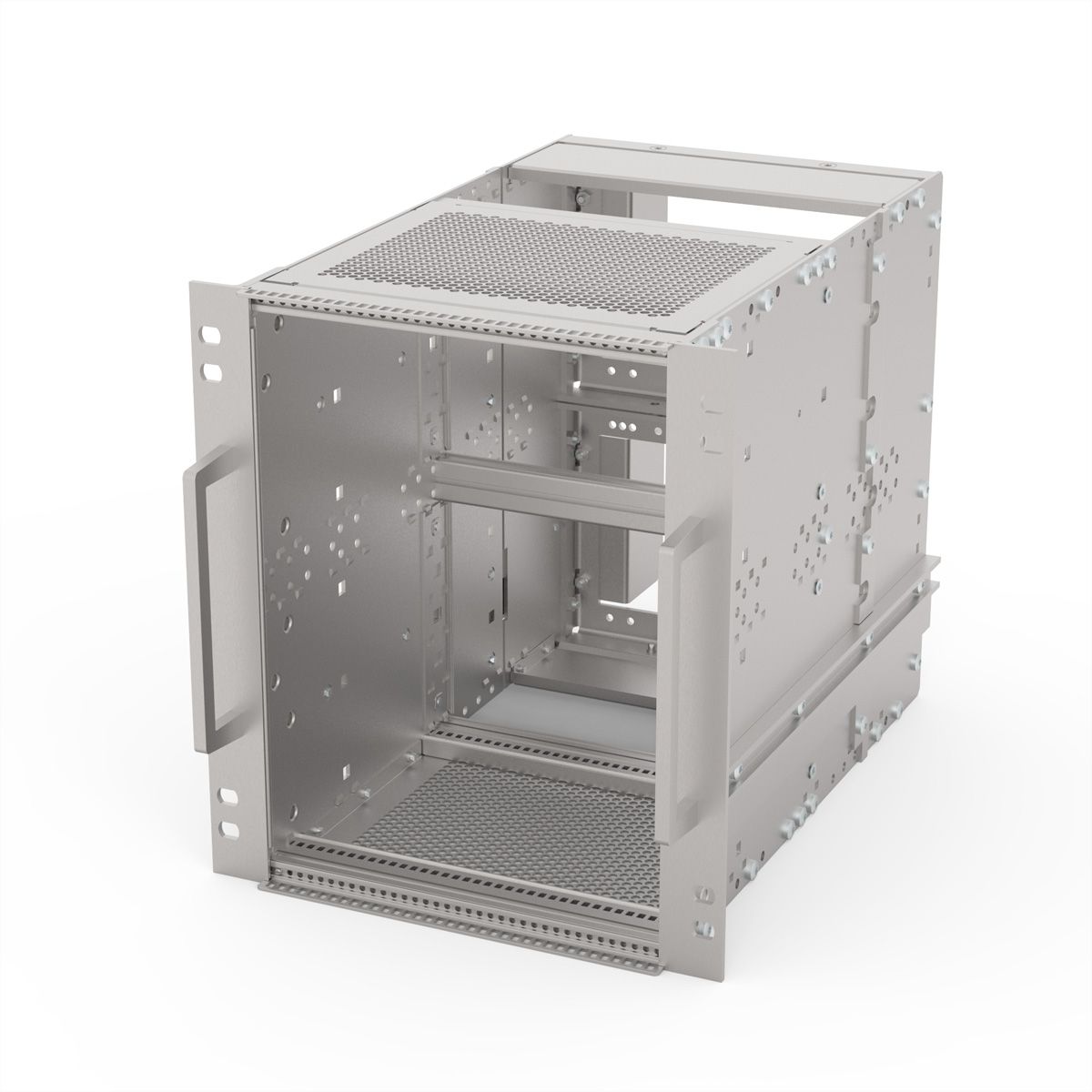 SCHROFF EuropacPRO 19" moduledrager voor rail, afgeschermd, SNCF, CompactPCI, 6 HE, 36 PK, 320 mm