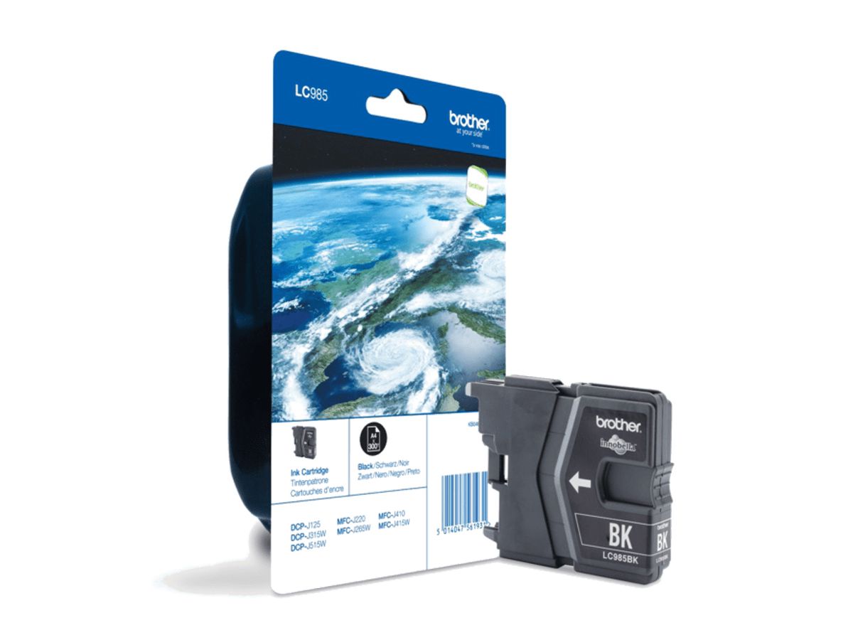 Brother LC985BKBP inktcartridge 1 stuk(s) Origineel Zwart