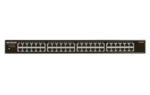 Netgear GS348 Unmanaged Gigabit Ethernet (10/100/1000) 1U Zwart