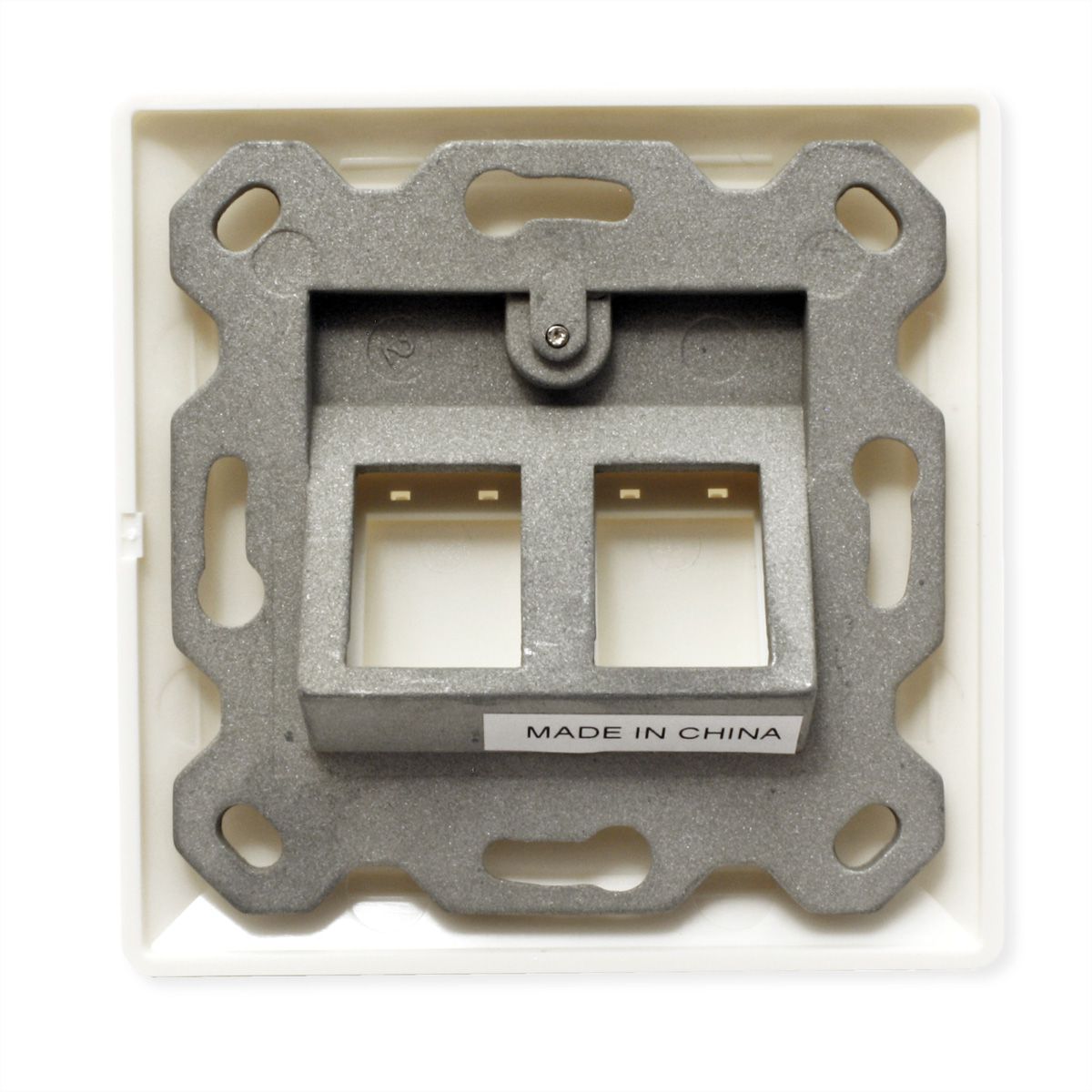 ROLINE Flush Mount Wall Oulet for Keystones, 2-port