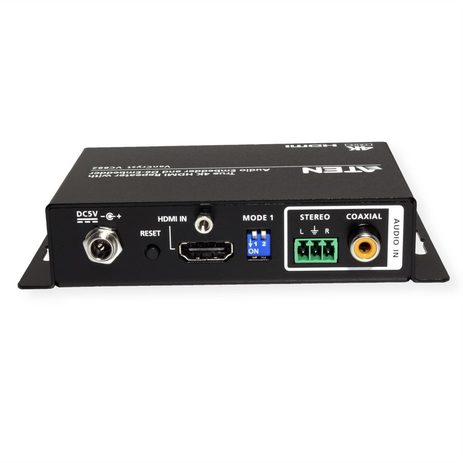 ATEN VC882 True 4K HDMI Repeater mit Audio Embedder und De-Embedder