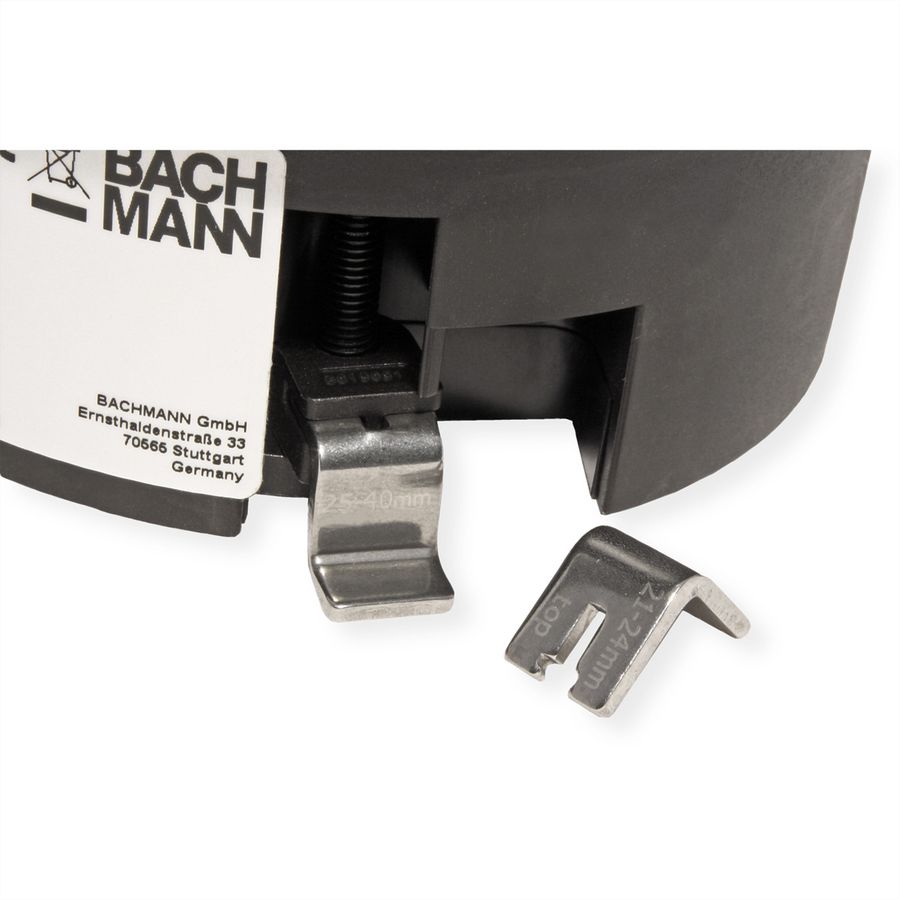 BACHMANN TWIST 2 1xUTE 1xUSB A/C 22W 2.0m AEH RAL9005 30GE round