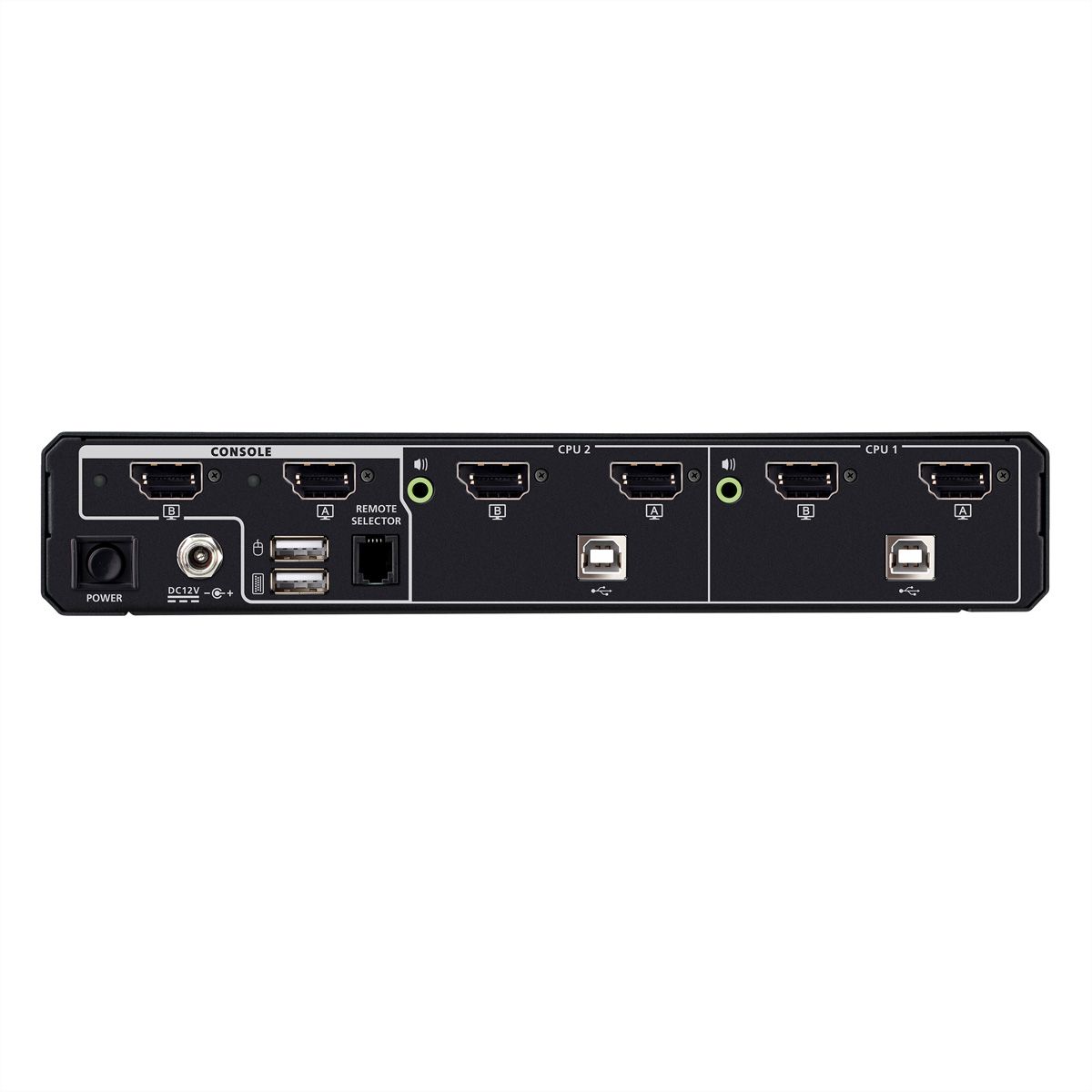ATEN CS1142DPH4 2-poorts USB 5K DP/HDMI, Universele Secure KVM switch met twee schermen