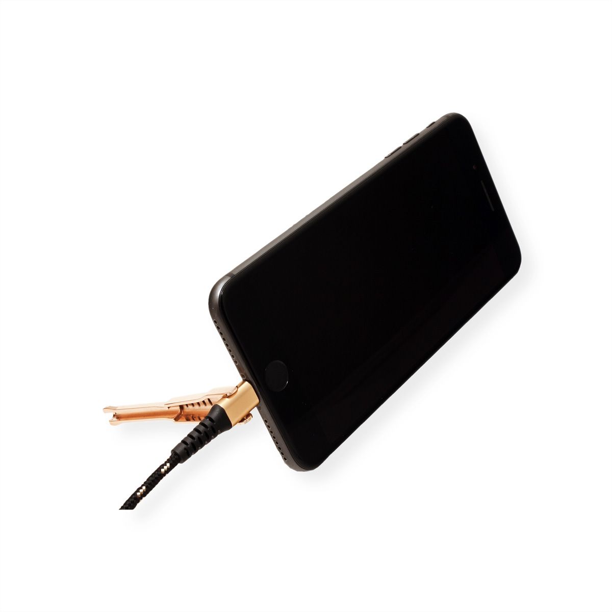 ROLINE GOLD 8pin to USB Cable for iPhone, iPod, iPad, with Smartphone support function, 1 m