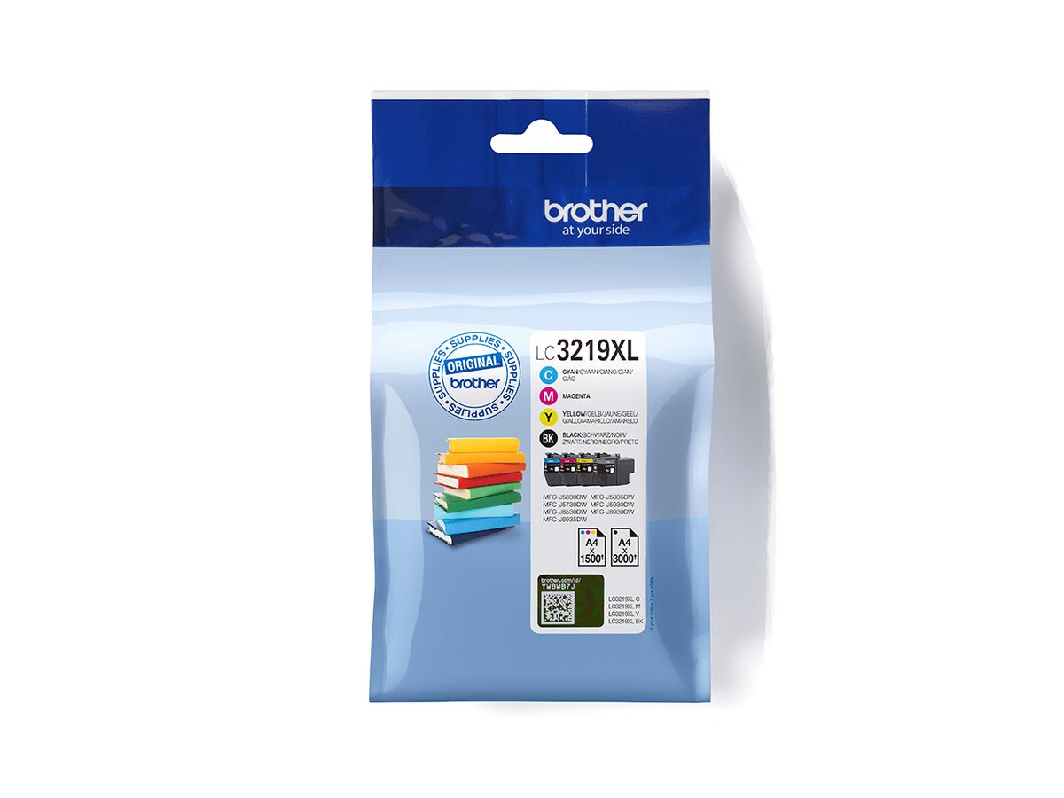 Brother LC3219XLVALDR ink cartridge 4 pc(s) Original Black, Cyan, Magenta, Yellow