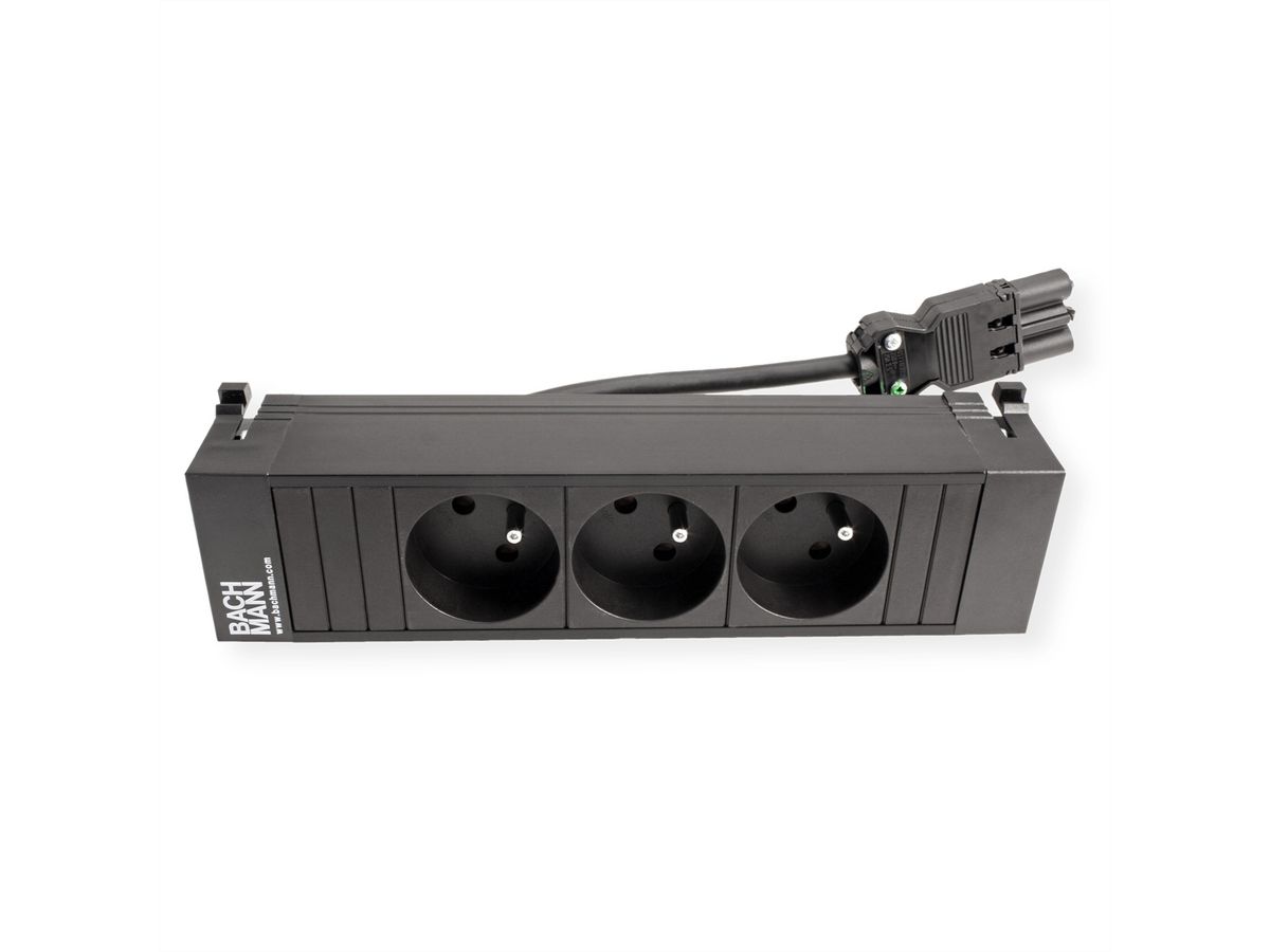 BACHMANN POWER FRAME 3xUTE short plastic profile black