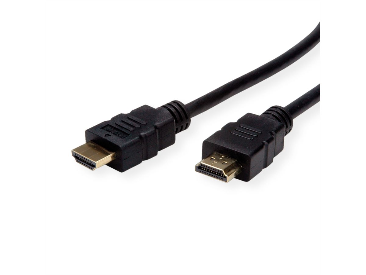 ROLINE HDMI High Speed kabel met Ethernet, TPE, zwart, 1,5 m