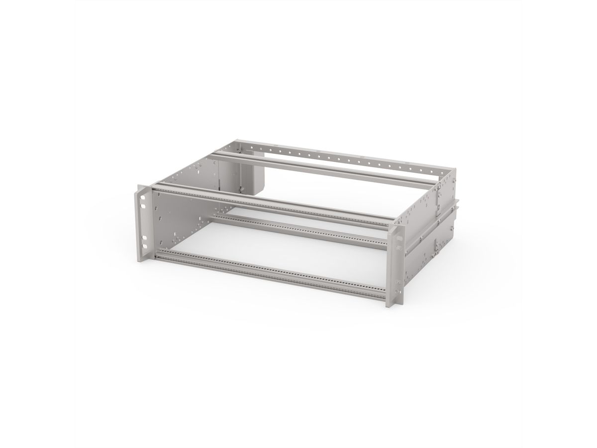 SCHROFF EuropacPRO 19" moduledrager voor rail, retrofit-afscherming, SNCF, 3 HE, 84 PK, 320 mm