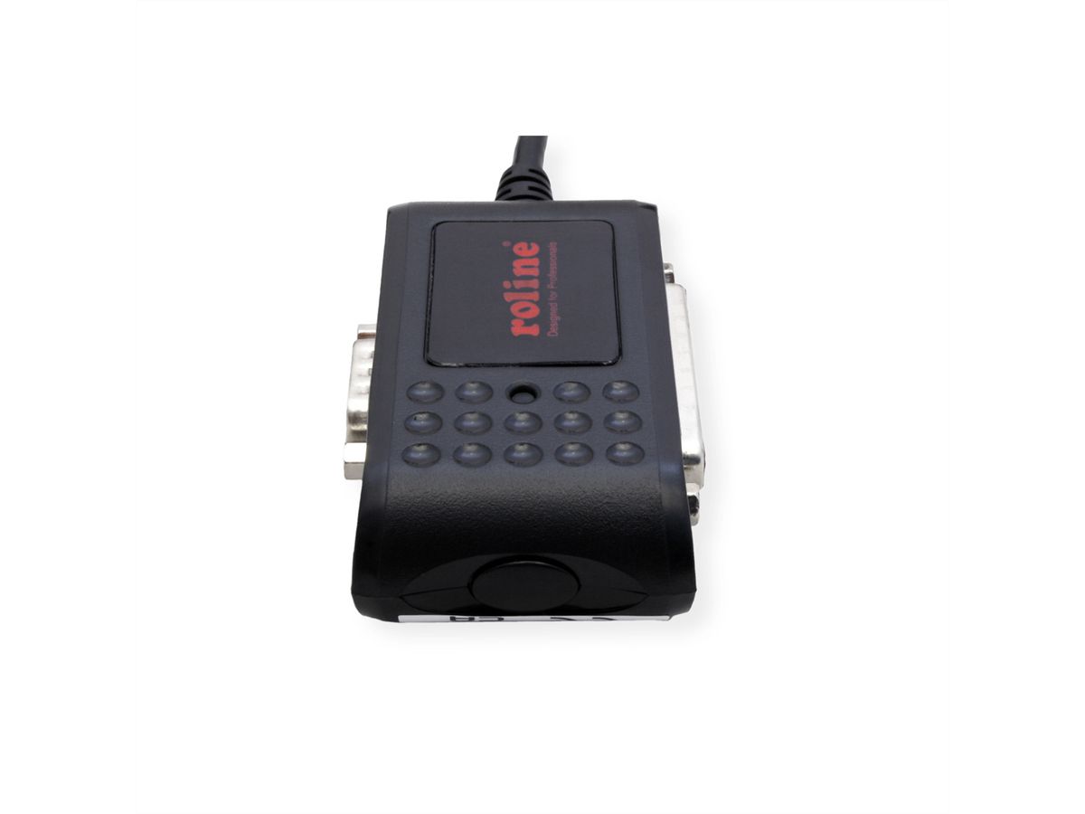 ROLINE Converter Cable USB to RS-232+DB25