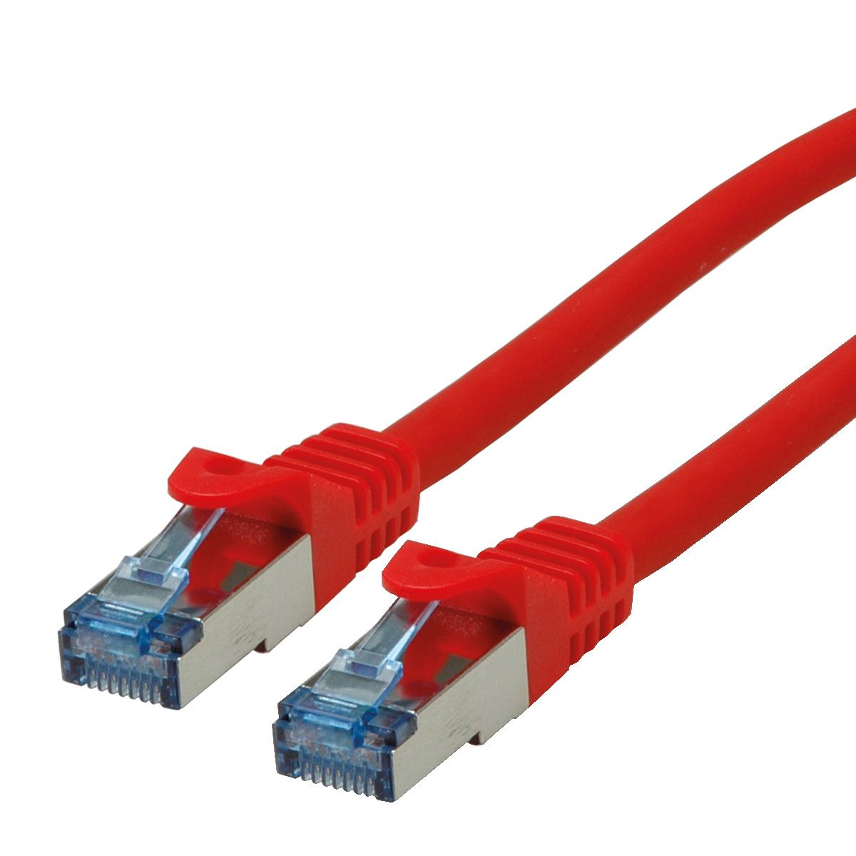 ROLINE Patchkabel Cat.6A S/FTP (PiMF), Component Level, LSOH, rood, 1 m
