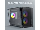 ANTEC FLUX M ATX/Micro-ATX/ITX Midi Tower PC case, black