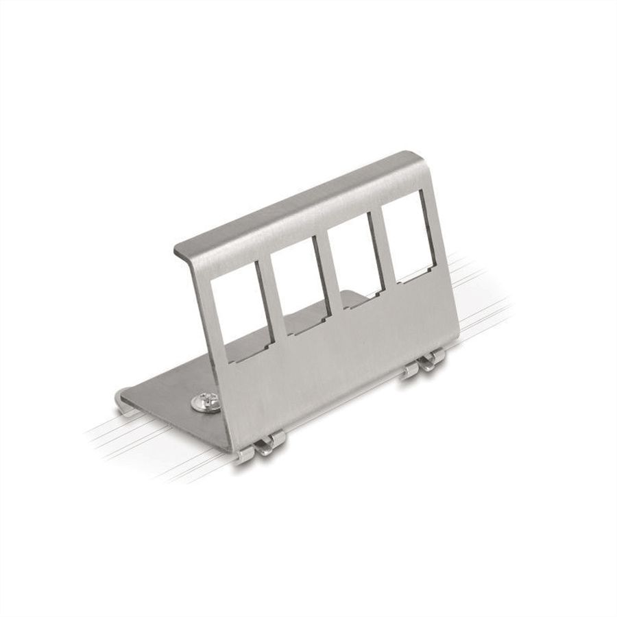 VALUE - DIN-rail adapter leeg, voor 4 keystones