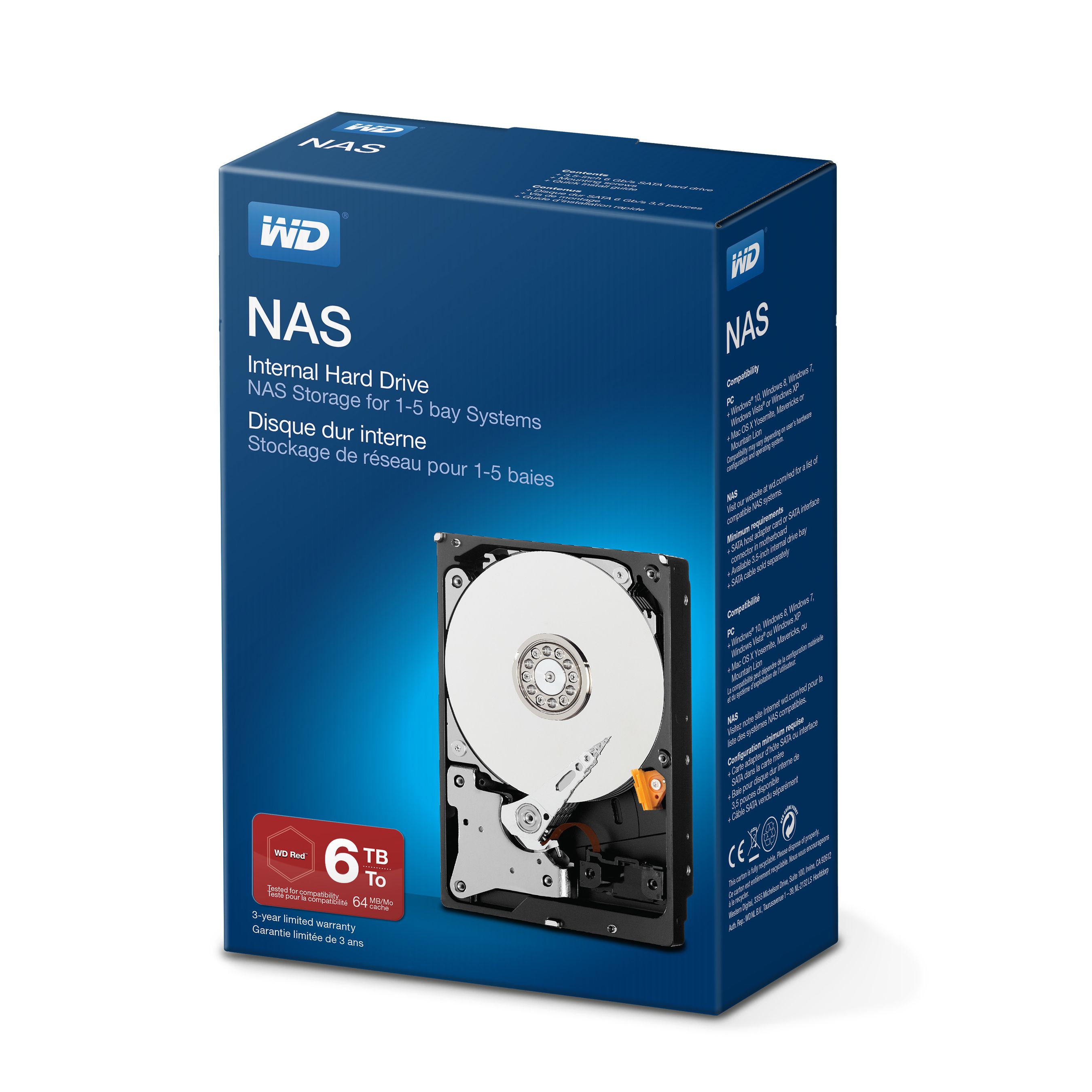 WD RED PLUS Disque HDD 3.5 1To