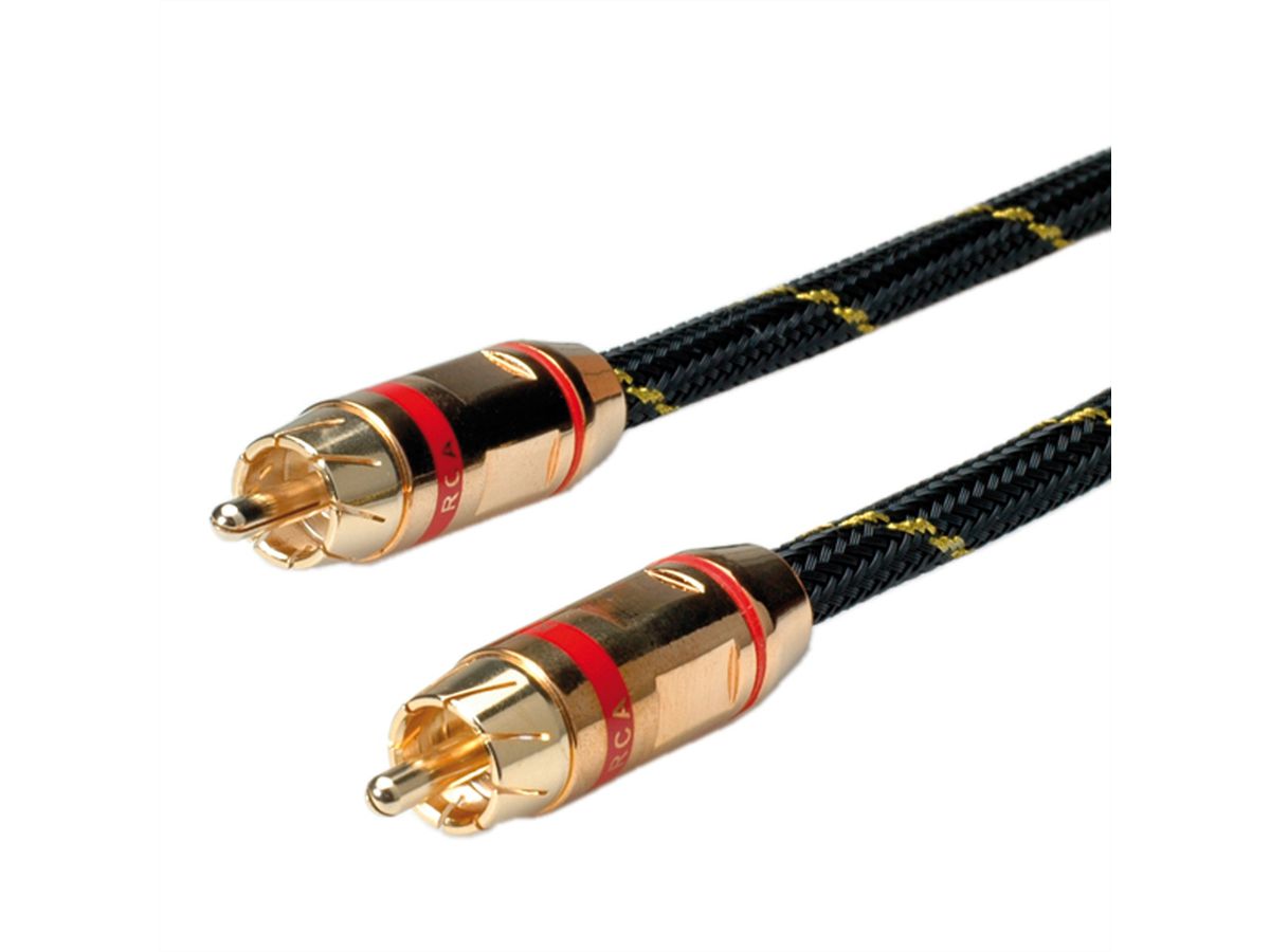 ROLINE GOLD Tulp kabel. simplex M/M, Rood, 5 m