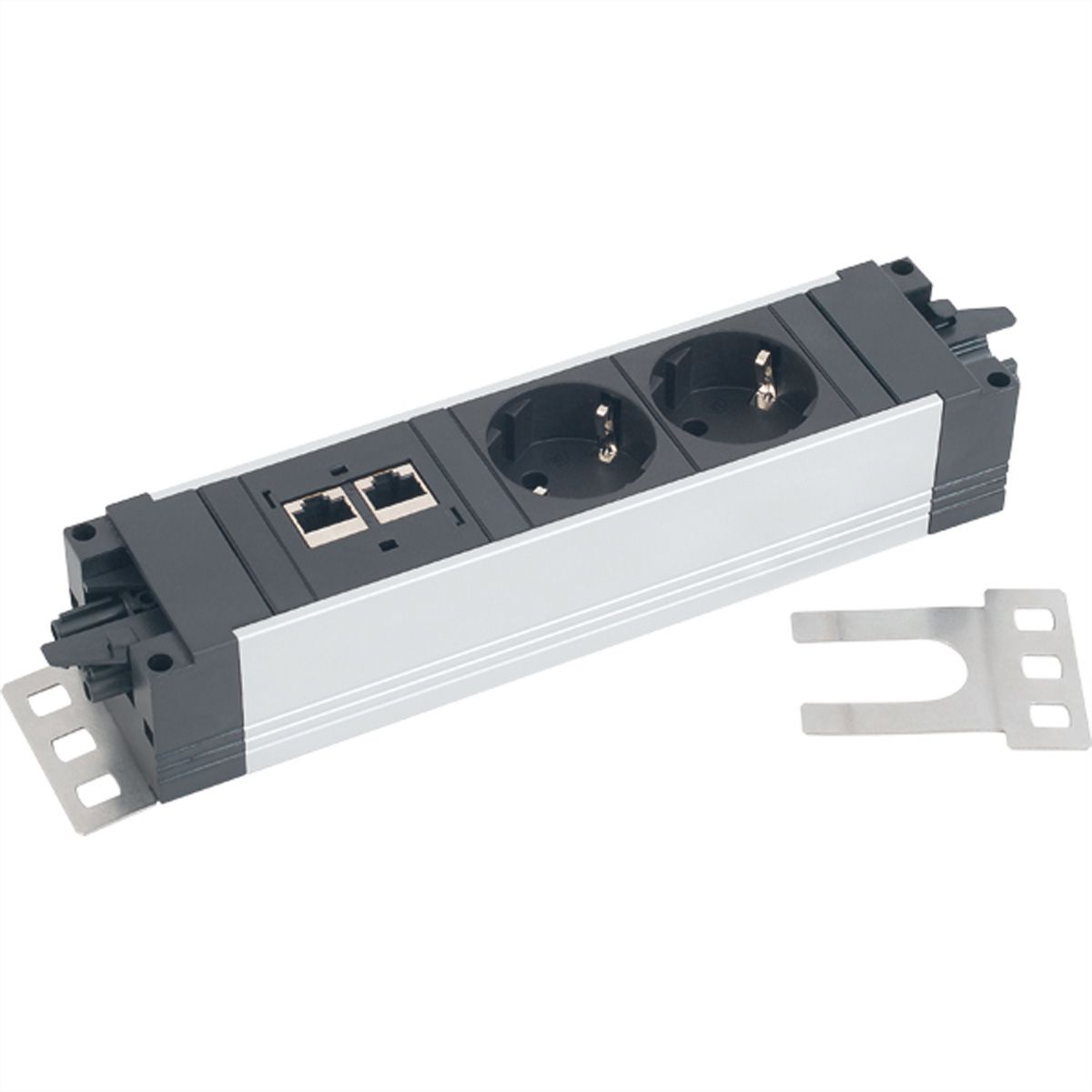 BACHMANN retaining plate, stainless steel, straight
