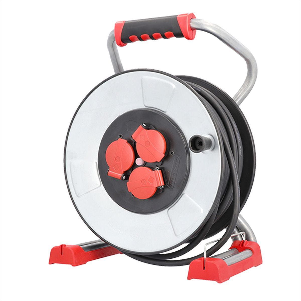 BACHMANN professional cable reel IronCoat 3xCEE7/3 H07RN-F 3G1,5mm² 40m