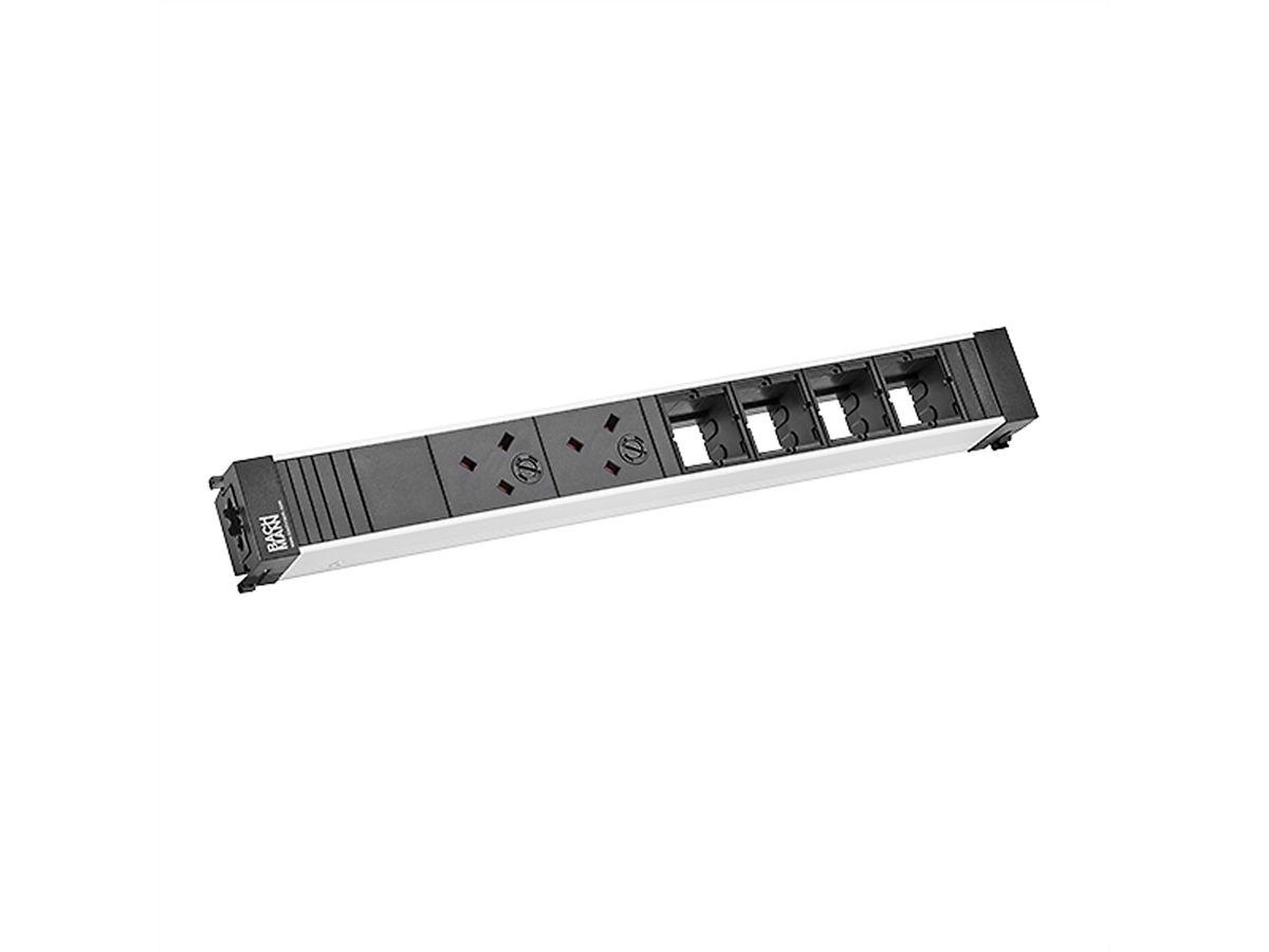 BACHMANN CONF 2xUK 45° 3,15A 4xCM, Ingang uitgang GST18i3
