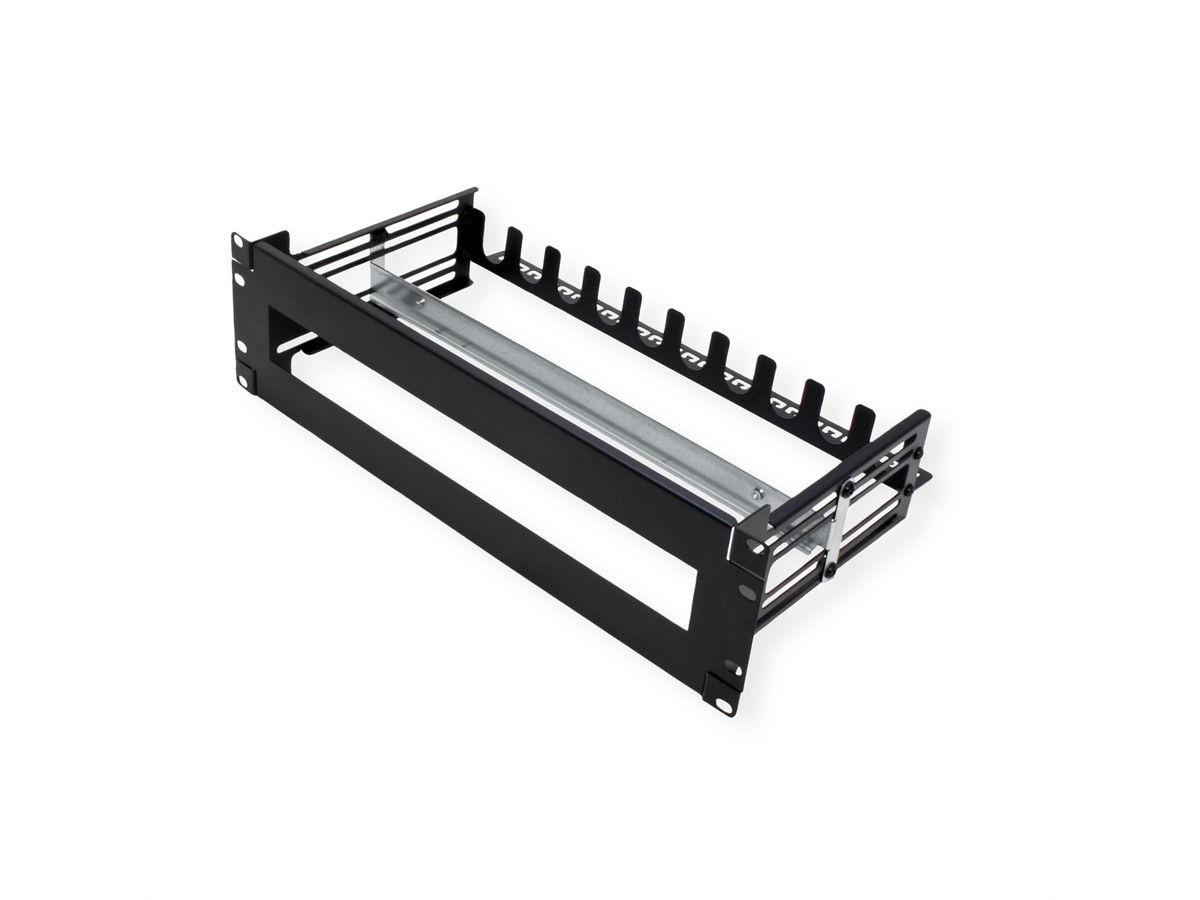 VALUE 19” montageframe voor DIN-railapparaten, zwart