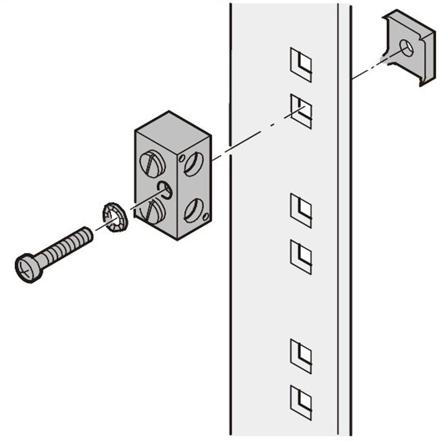 SCHROFF Grounding/Grounding Clamp