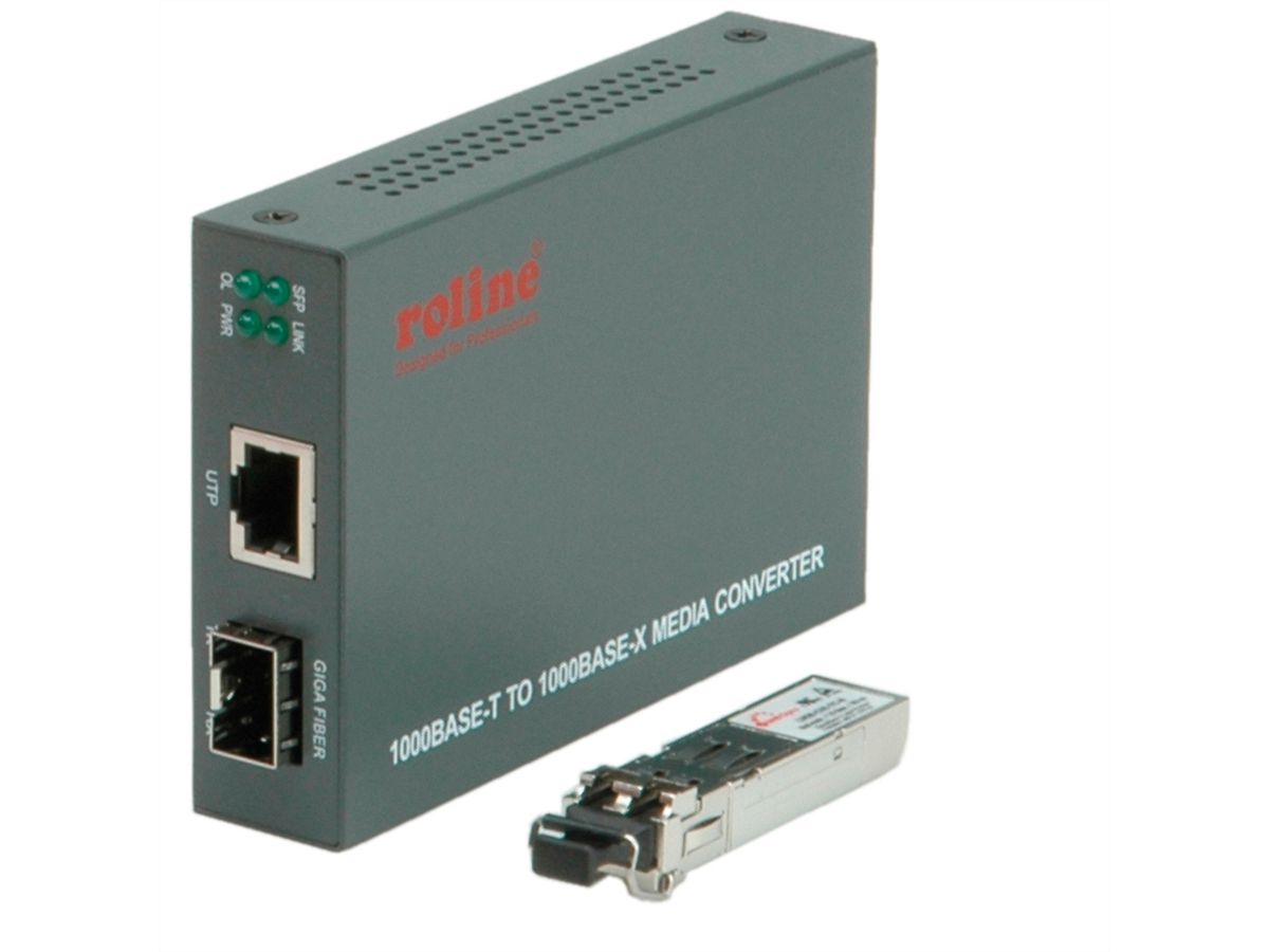 ROLINE Gigabit Converter, RJ-45 - LC (incl. mini GBIC)