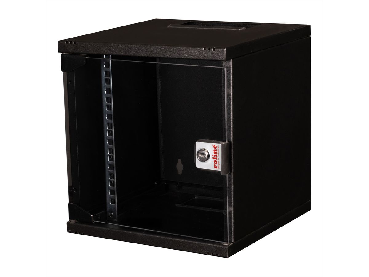 ROLINE 10-inch wandbehuizing 6 U, 312x300 BxD zwart