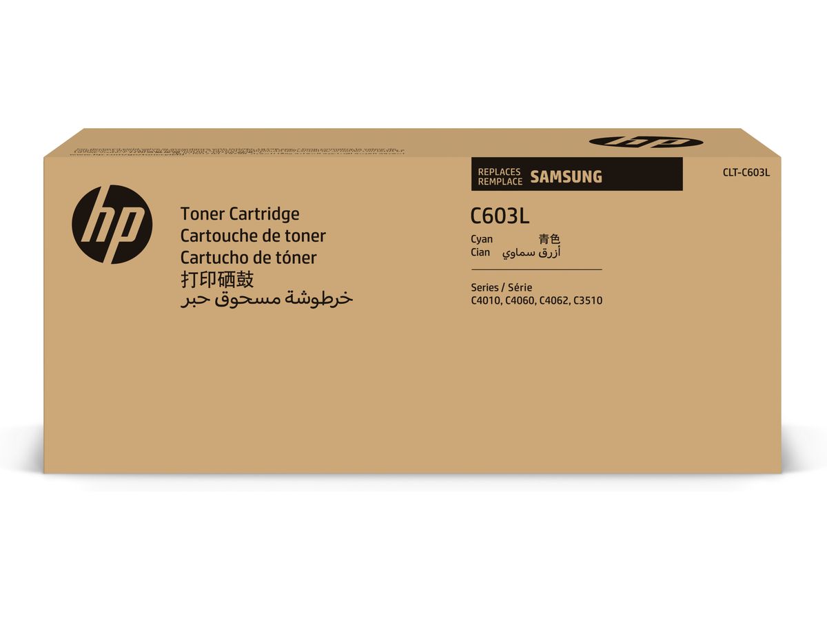 Samsung CLT-C603L High-Yield Cyan Original Toner Cartridge