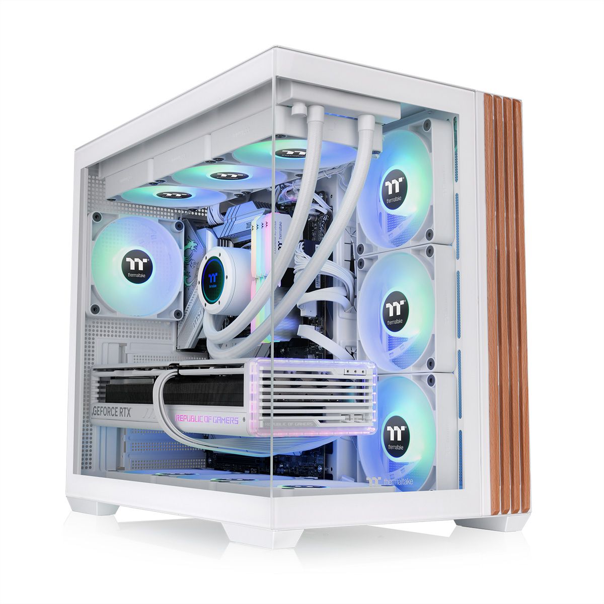Thermaltake View 380 WS ARGB Mid Tower Gehäuse, Weiss