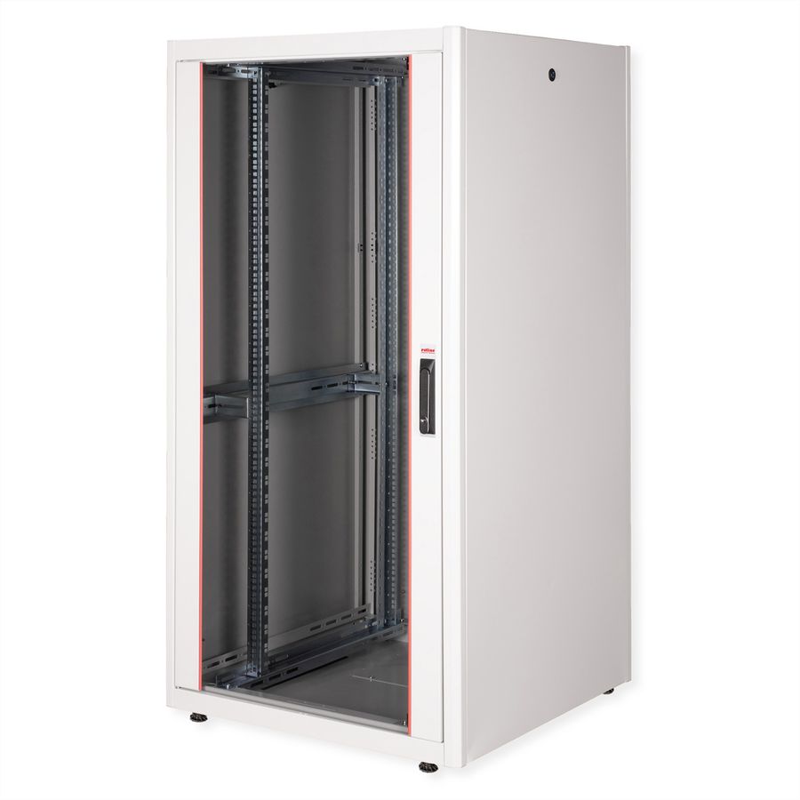ROLINE 19-inch netwerkkast Basic 32 U, 800x800 BxD Glazen deur grijs