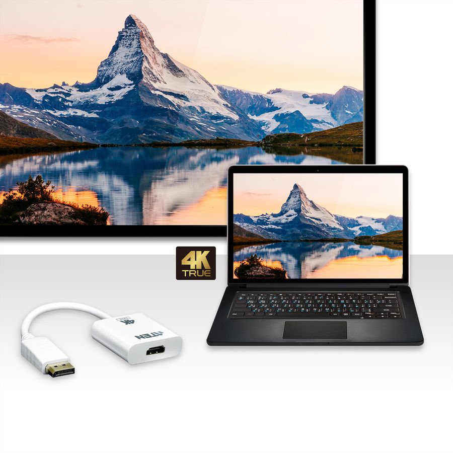 ATEN VC986B DisplayPort naar True 4K HDMI Adapter