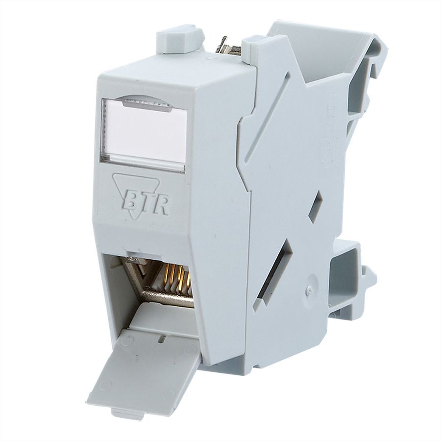 METZ CONNECT REGplus E-DAT module in DIN-rail adapter