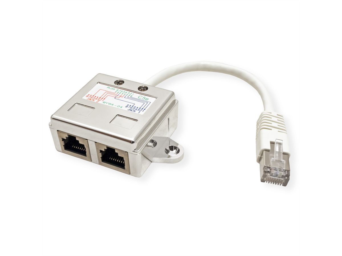 VALUE T-Adapter Cat.5e (Class D), STP