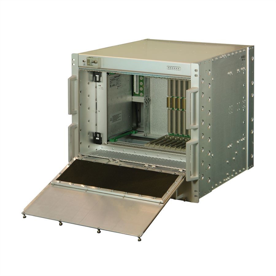 SCHROFF VME64x System, Rugged, 10 U, 12 Slot, Pluggable PSU
