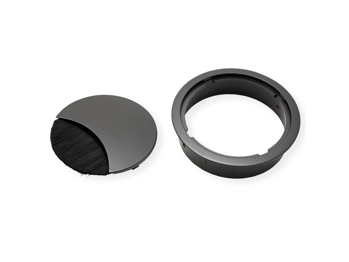 BACHMANN LOOP ROUND Kabeldoorvoer, zwart