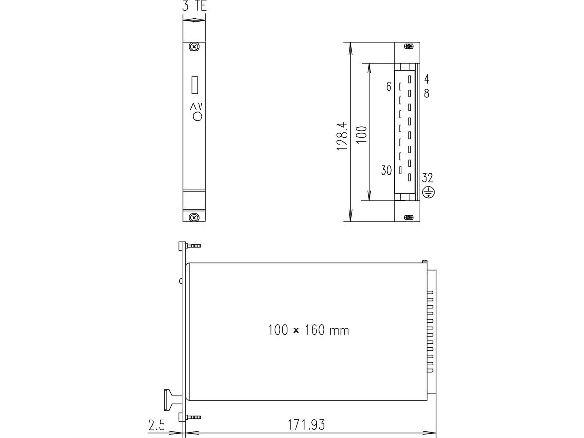 SCHROFF PSU 19" AC/DC Slimpower 42 W, enkelvoudig, SLE 115