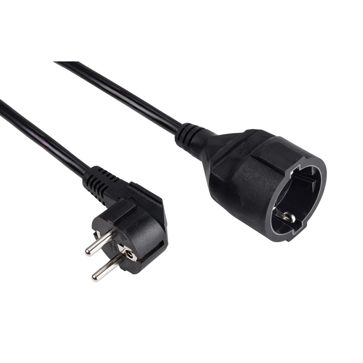 BACHMANN Extension cable, Earthing contact 230V 2m black