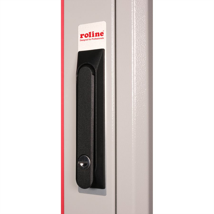 ROLINE 19-inch Network Cabinet Pro 42 U, 600x600 WxD glass door grey
