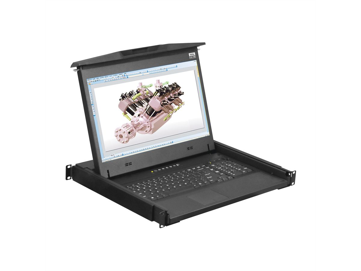 MONITOR/KEYBOARD DRAWER 1U FR SHORT