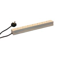 SCHROFF Socket Strip, BS, 7 Sockets, 19"