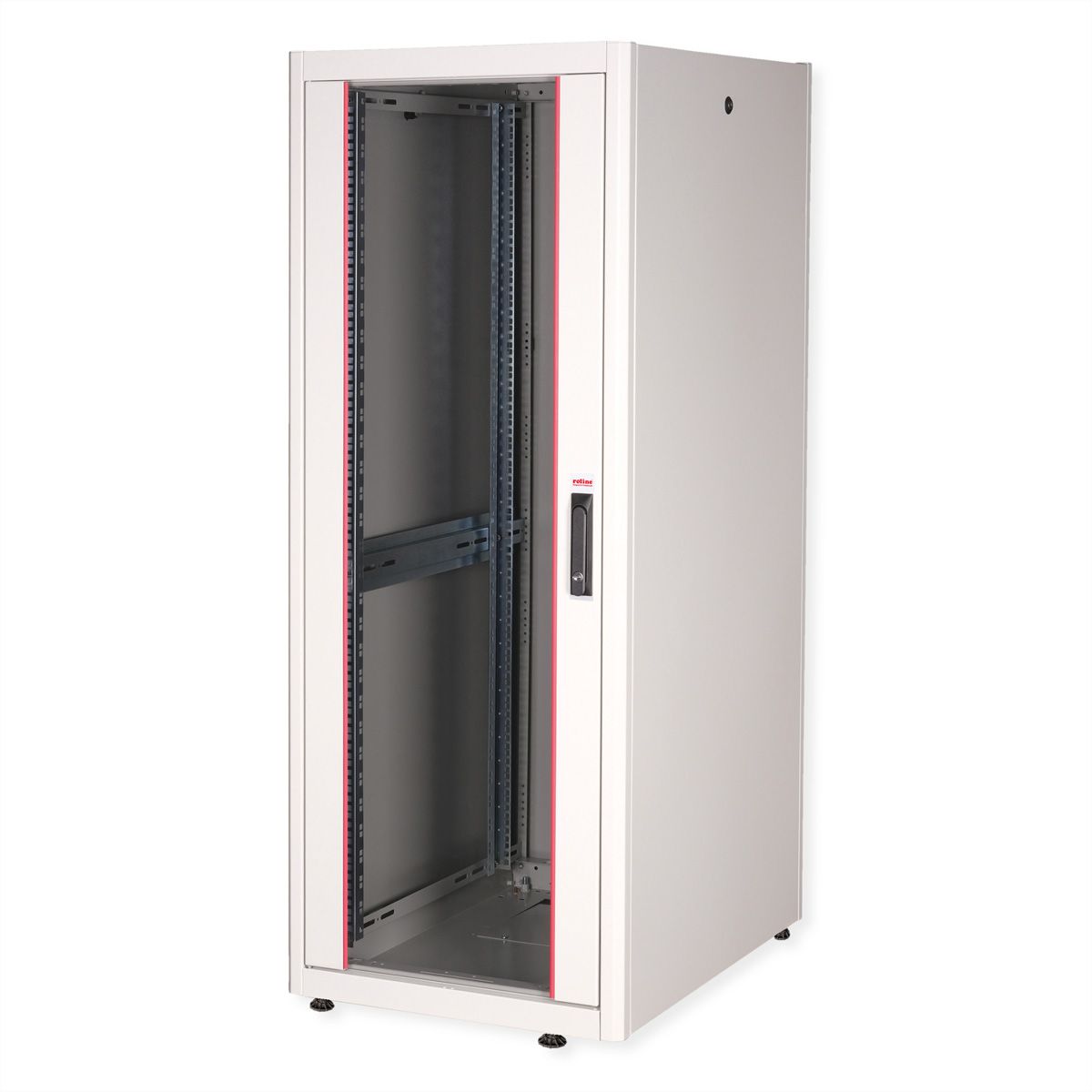 ROLINE 19-inch network cabinet Basic 32 U, 600x800 WxD glass door grey