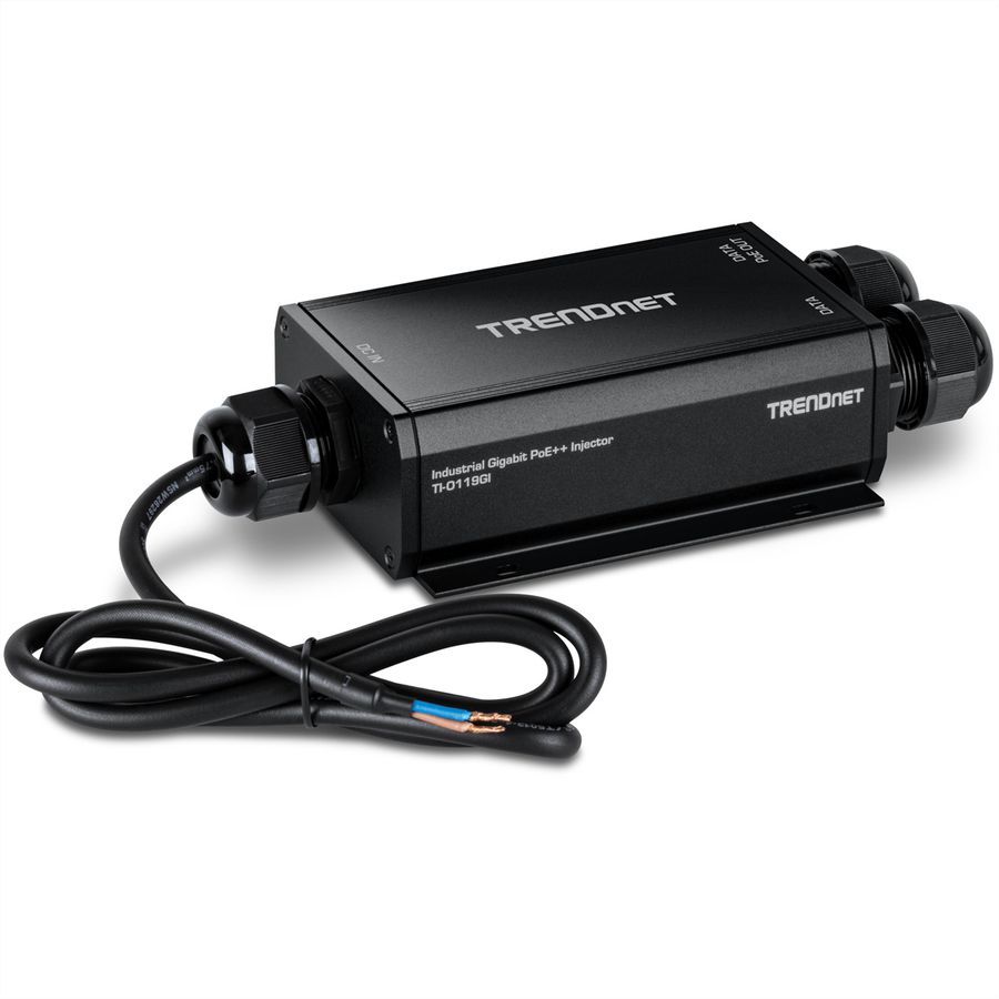 TRENDnet TI-O119GI Outdoor IP67 Gigabit PoE++ Injector (24 – 57V)