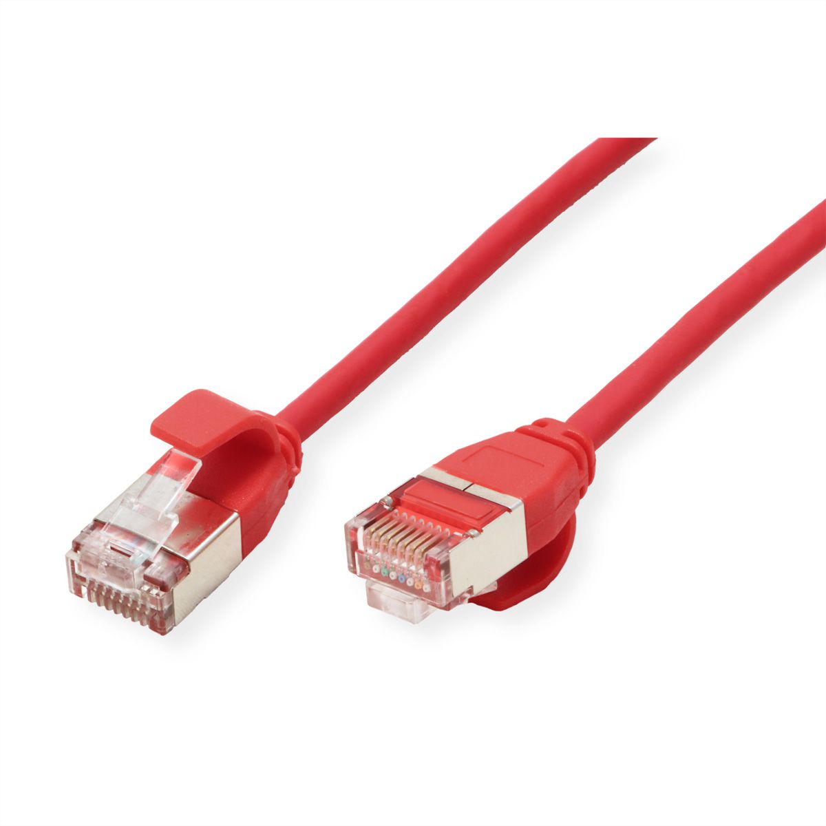 ROLINE F/UTP DataCenter Patchkabel Cat.6A (Class EA), LSOH, extra dun, rood, 3 m