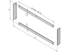 SCHROFF Frontframe voor EMC-afscherming voor horizontale bordenmontage, 4 HE, 28 HE