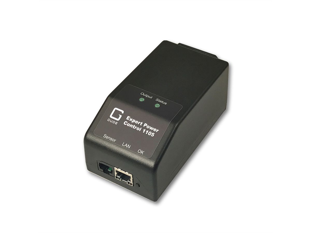 GUDE 11052 EPC NET IP-Fernschaltsteckdose, IEC-Anschluss, Sensorport, Messung