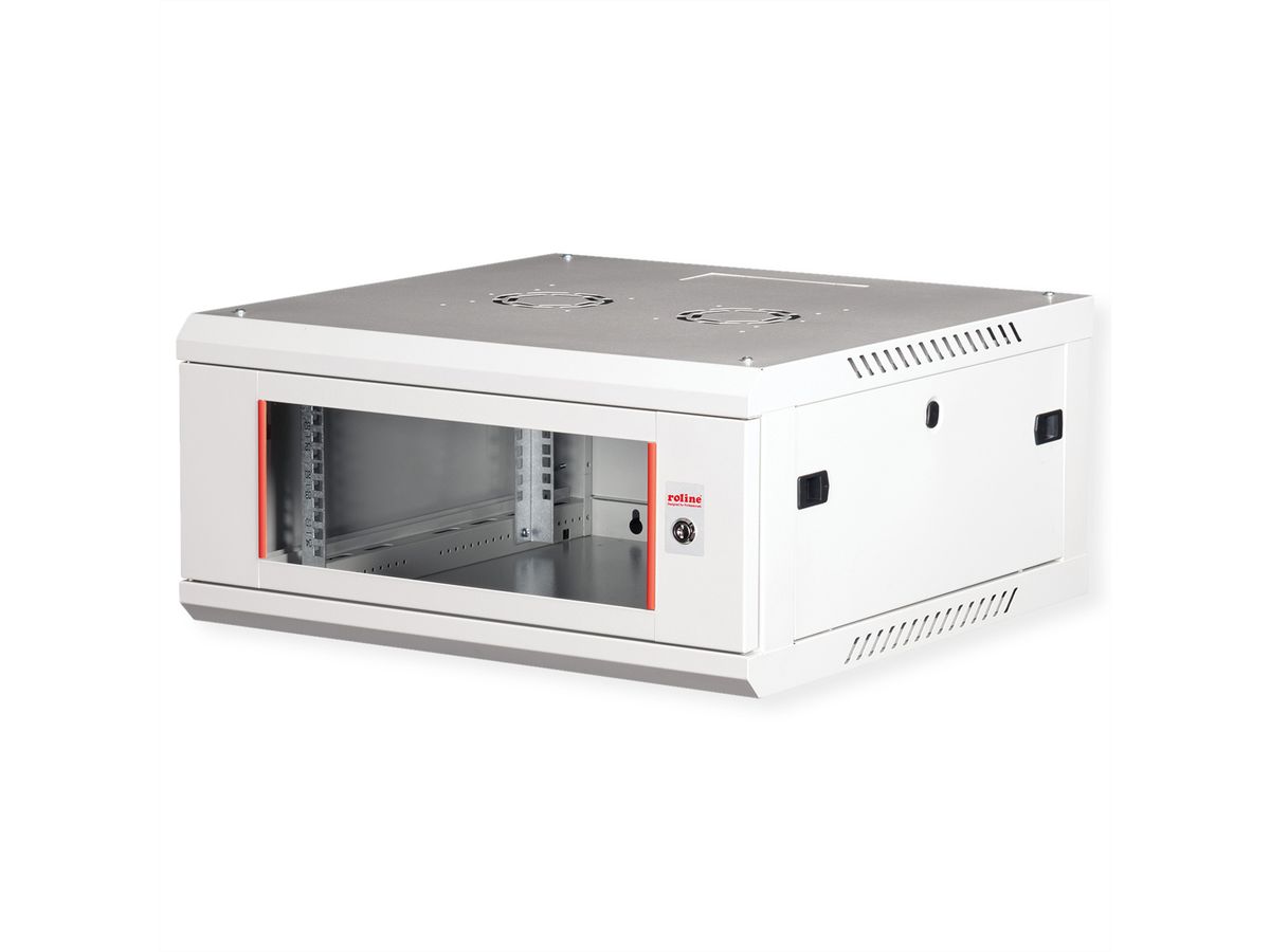 ROLINE 19" Wall Cabinet Basic Plus 4U, 600x600 BxT grey